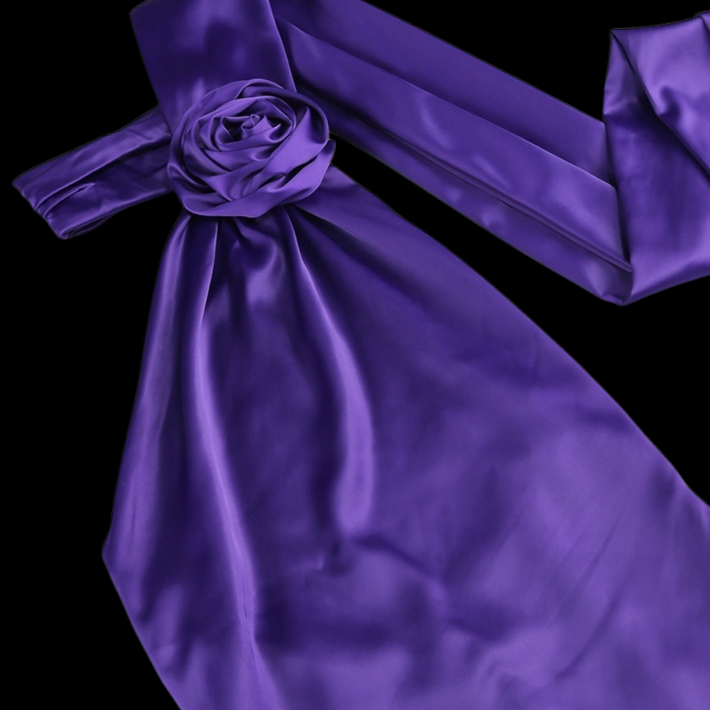Robe de soirée en satin taille haute, dos nu, couleur unie, col licou