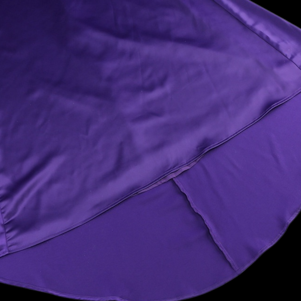 Robe de soirée en satin taille haute, dos nu, couleur unie, col licou