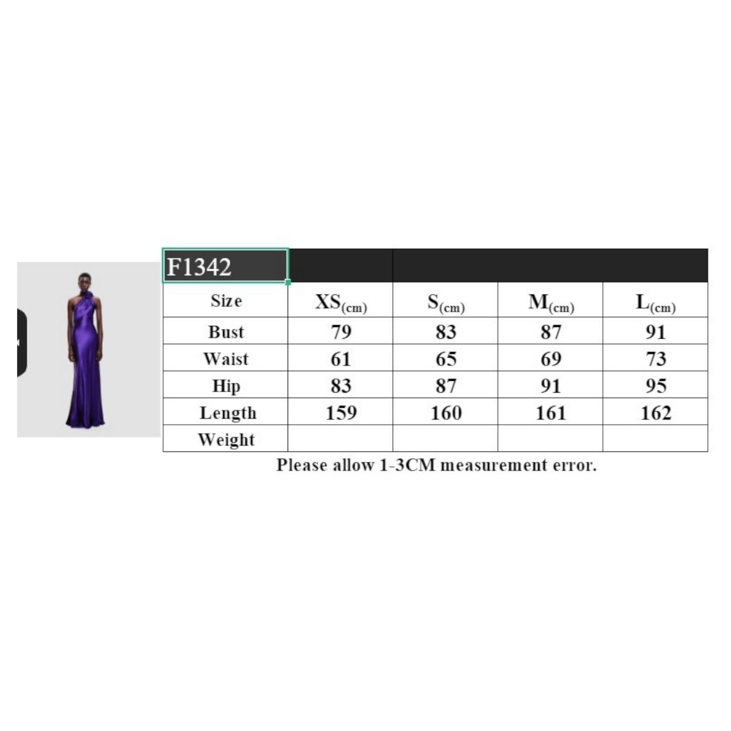 Robe de soirée en satin taille haute, dos nu, couleur unie, col licou