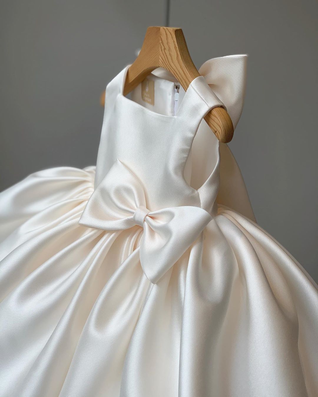 Satin Bow Girl’s Summer Flared Ceremony Dress in 4 Colours; Size 1 Yr to 16 Yr