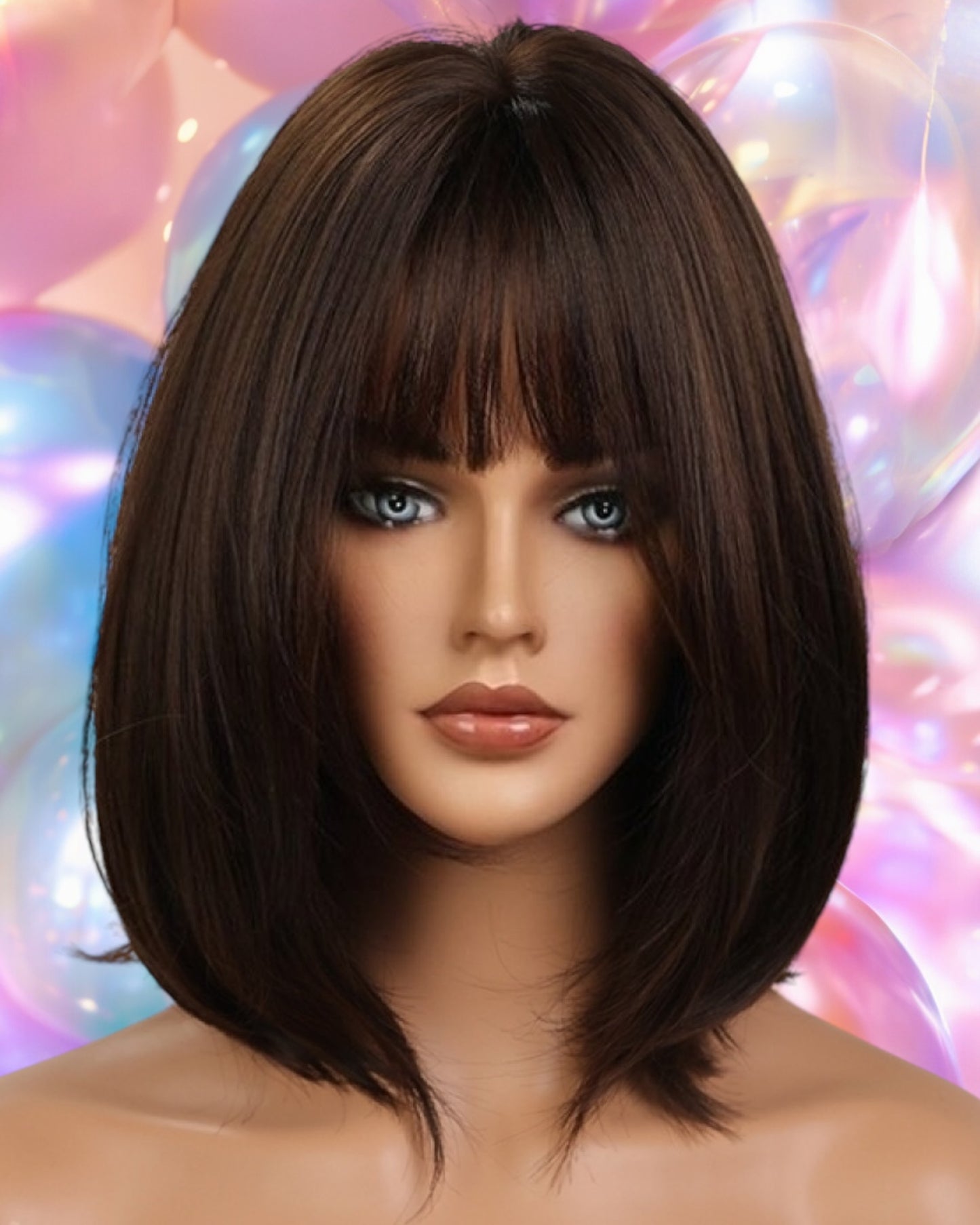 Short Bobo Synthetic Wigs 9''