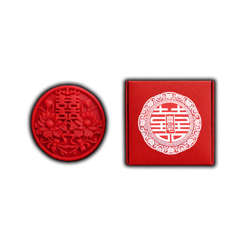 Festive Double Xi Word Soap Handmade Essential Oil Soap Wedding Soap Red Soap Gift Gift Box Wedding Gift Soap