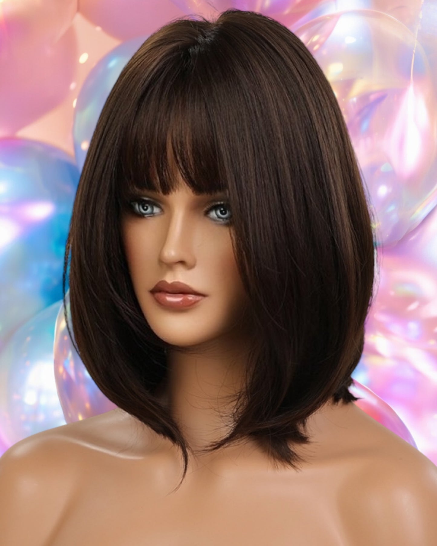 Short Bobo Synthetic Wigs 9''