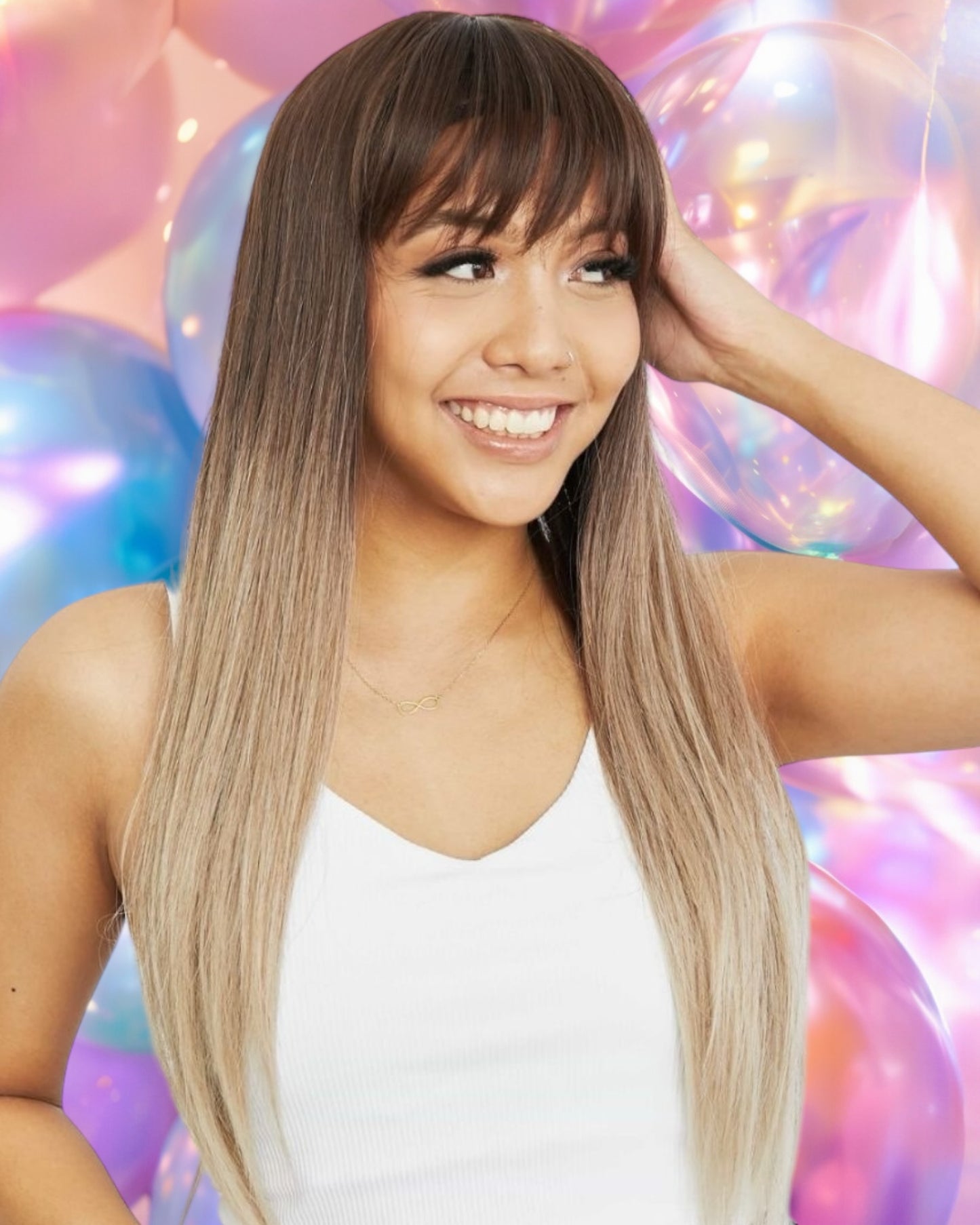 Long Straight Synthetic Wigs 26''