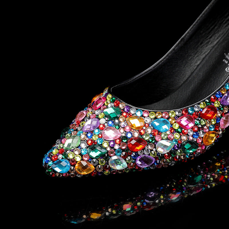 Multi Colored Gems 5cm High Heels (Custom-Made)