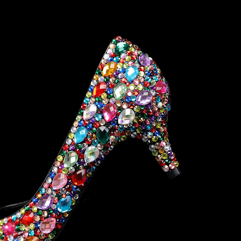 Multi Colored Gems 5cm High Heels (Custom-Made)