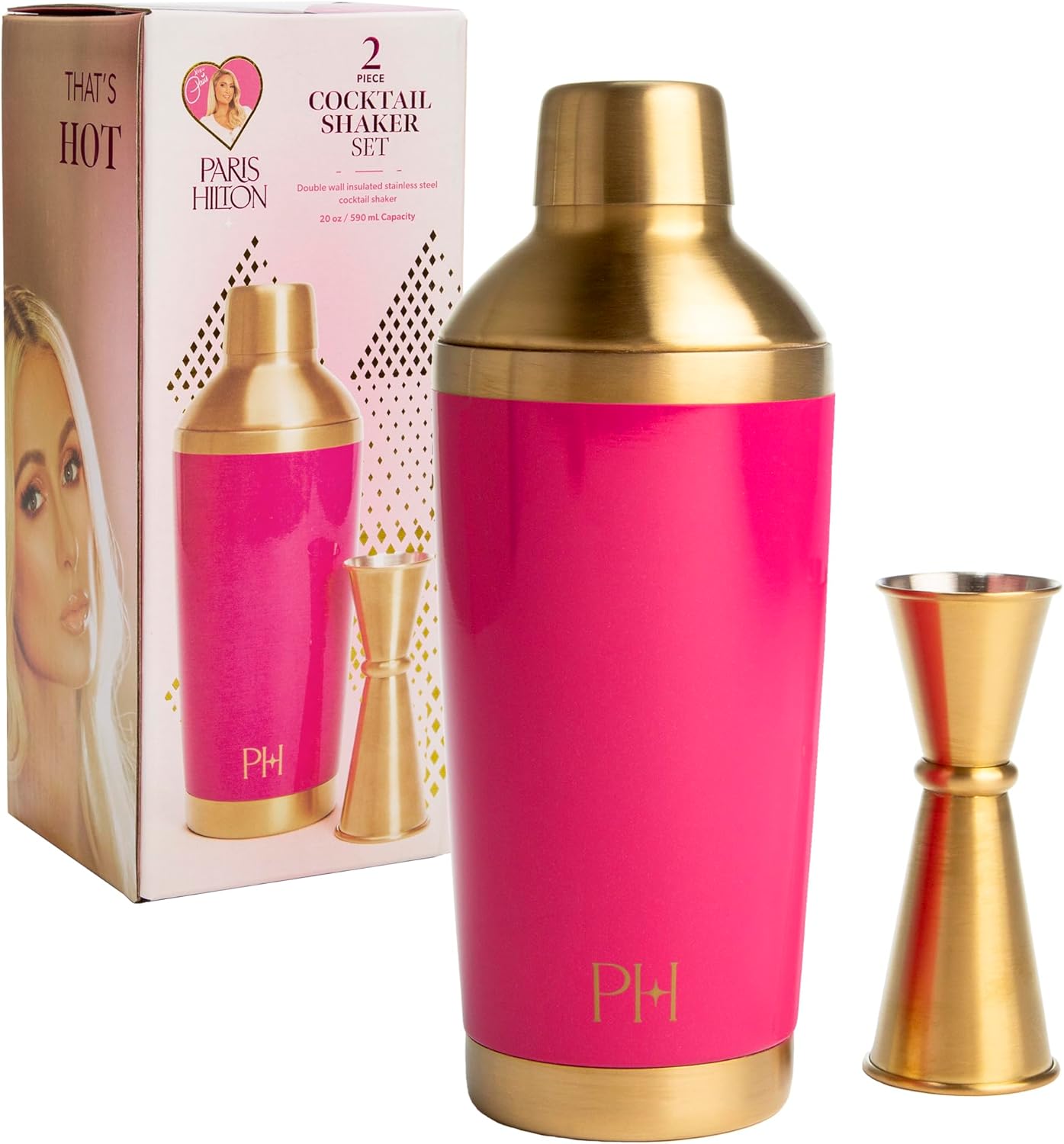 BEST AMAZON FINDS ｜Paris Hilton 2-Piece Cocktail Shaker Set | https://amzn.to/49JmMVd