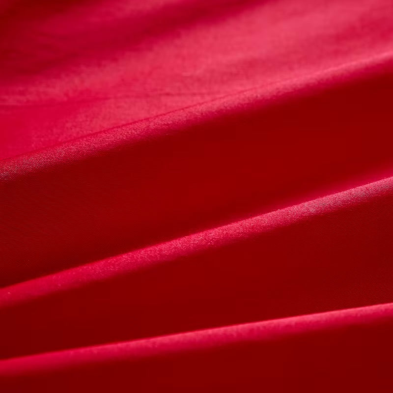 أطقم مفروشات زفاف صينية فاخرة من القطن المصري، من إمباير ديلوكس، بتطريز جولدن لونج فينيكس، تحمل عبارة "السعادة المزدوجة"؛ غطاء لحاف، ملاءة سرير، غطاء وسادة، متوفرة بمقاس كينج وكوين. 