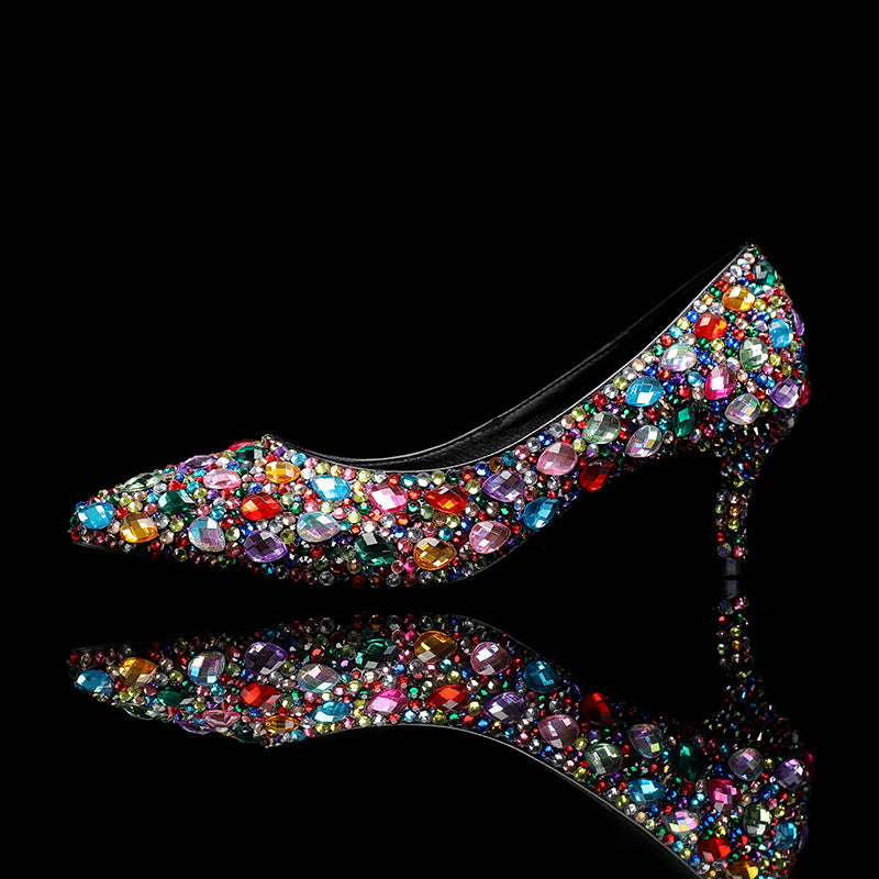 Multi Colored Gems 5cm High Heels (Custom-Made)