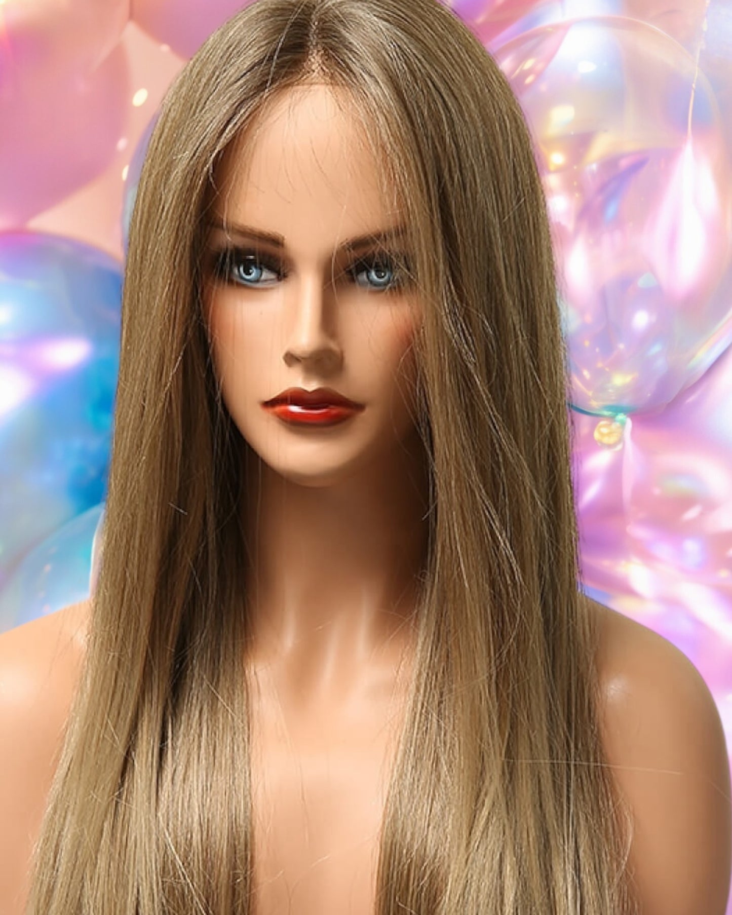 Long Straight Synthetic Wigs 26" 150% Density