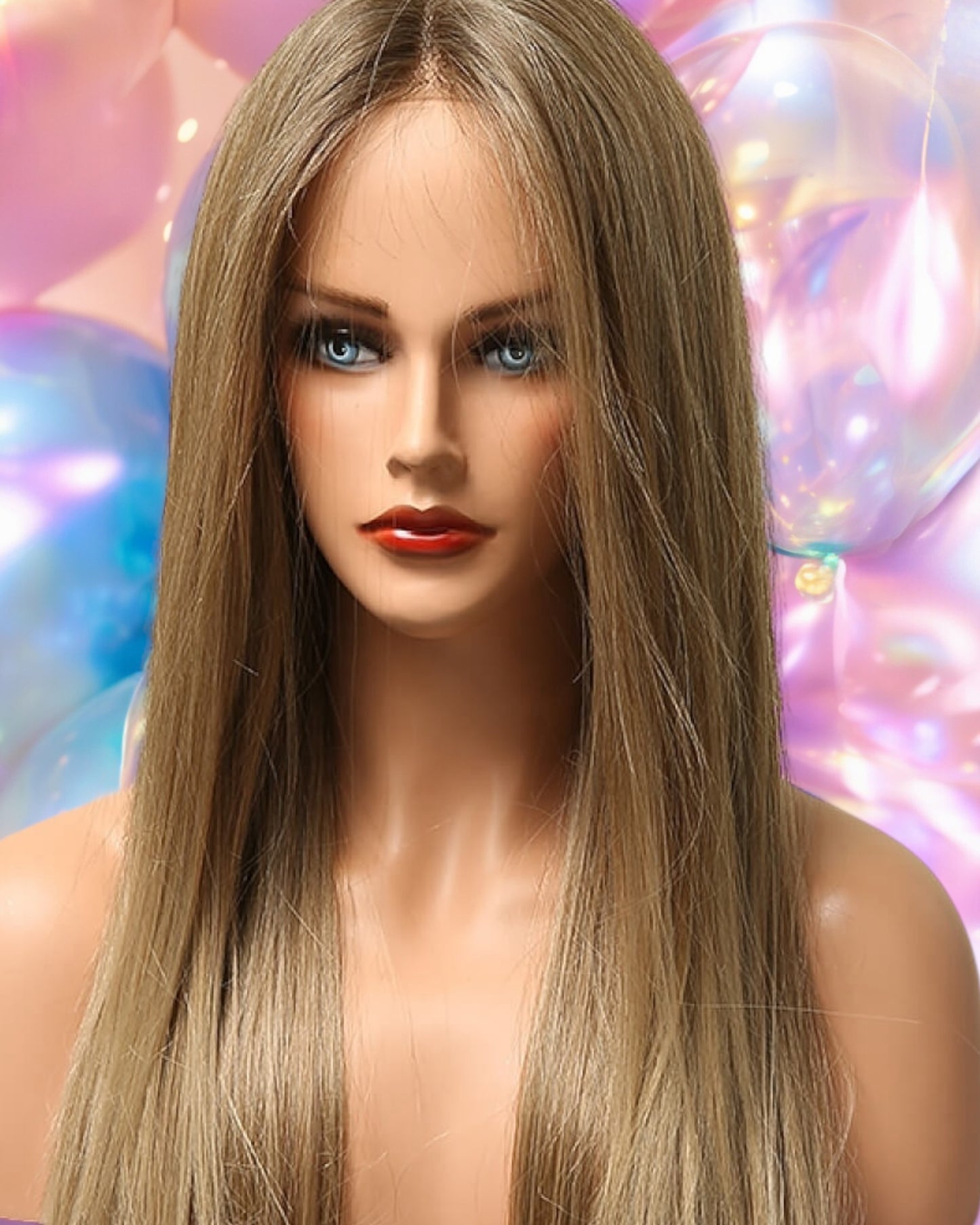 Long Straight Synthetic Wigs 26" 150% Density