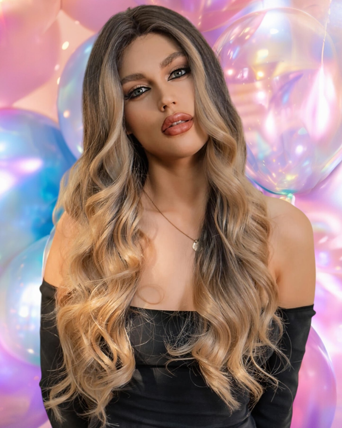 Long Wave Synthetic Wig 26" 150% Density