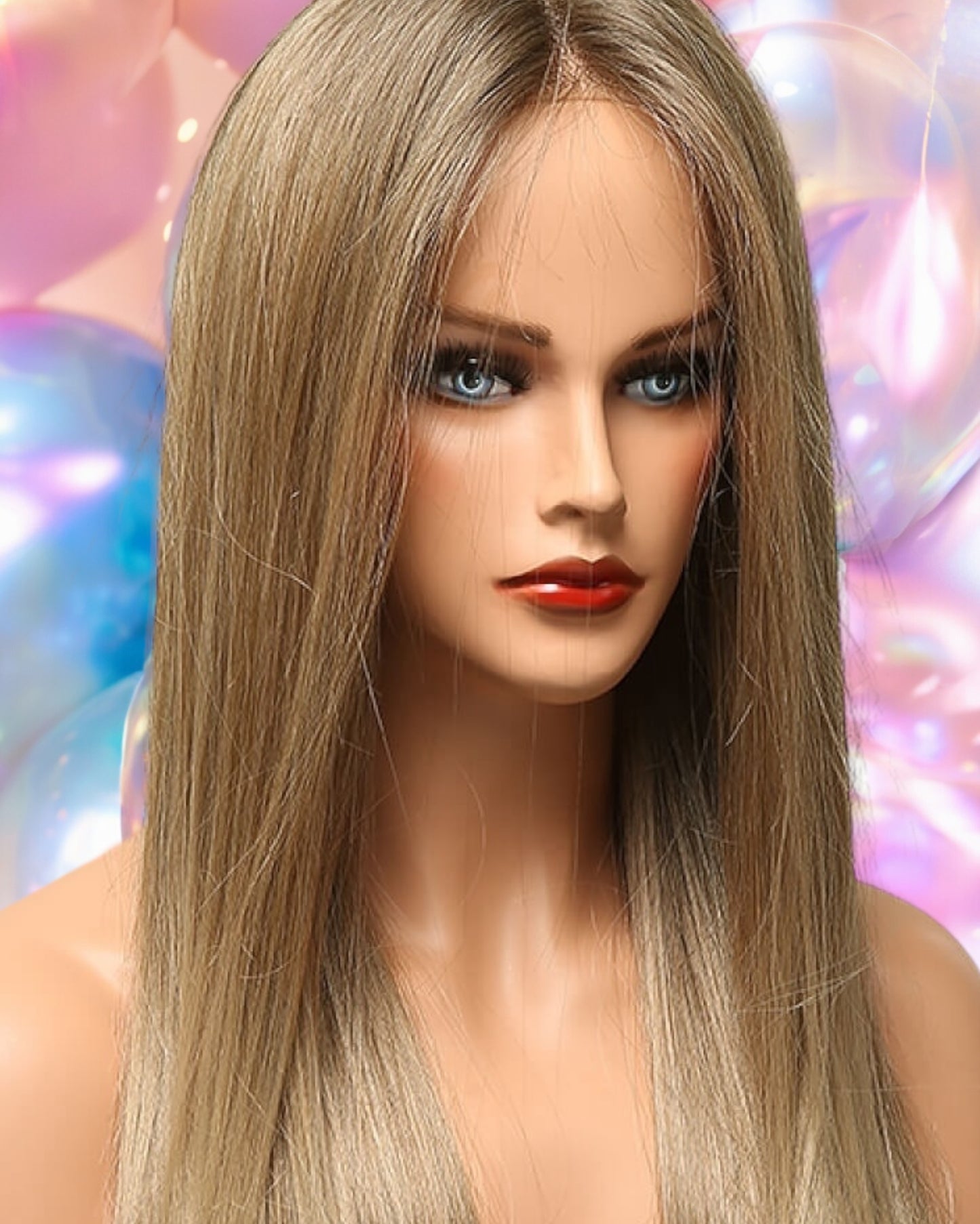 Long Straight Synthetic Wigs 26" 150% Density