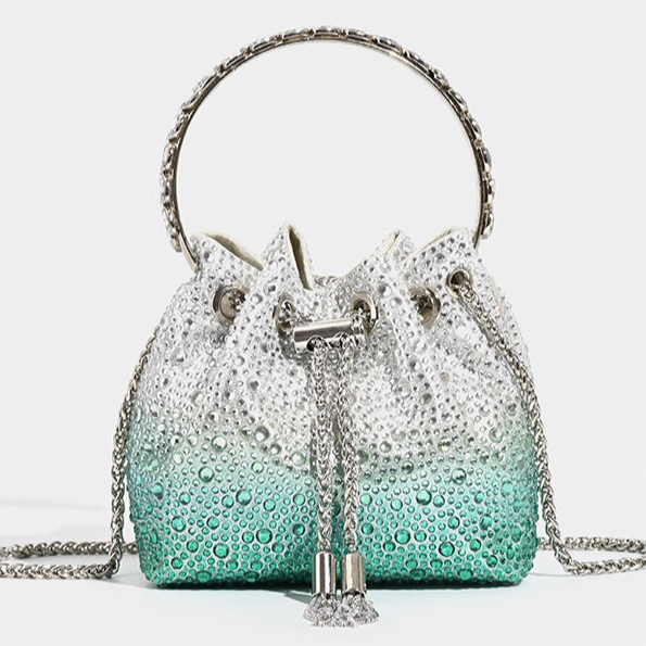 2025SS Rhinestone Crossbody Convertible Handbag in 3 Fashion Colours
