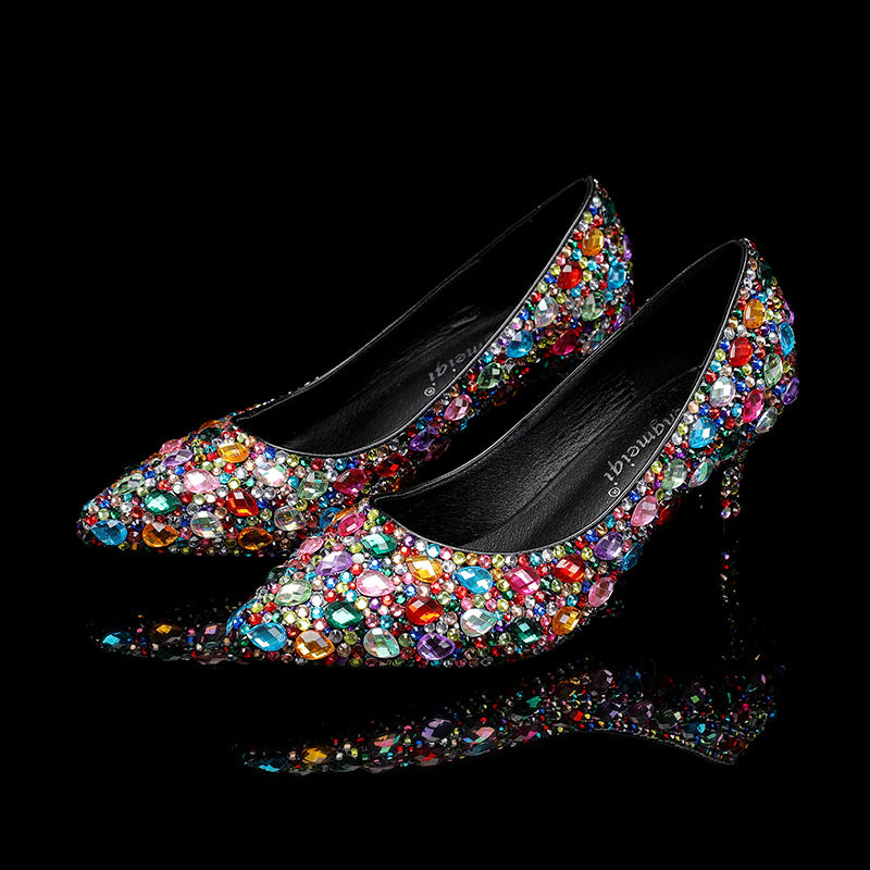 Multi Colored Gems 5cm High Heels (Custom-Made)