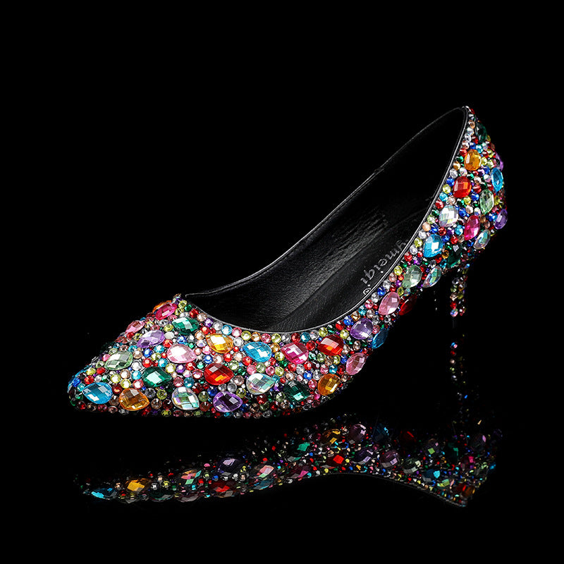 Multi Colored Gems 5cm High Heels (Custom-Made)