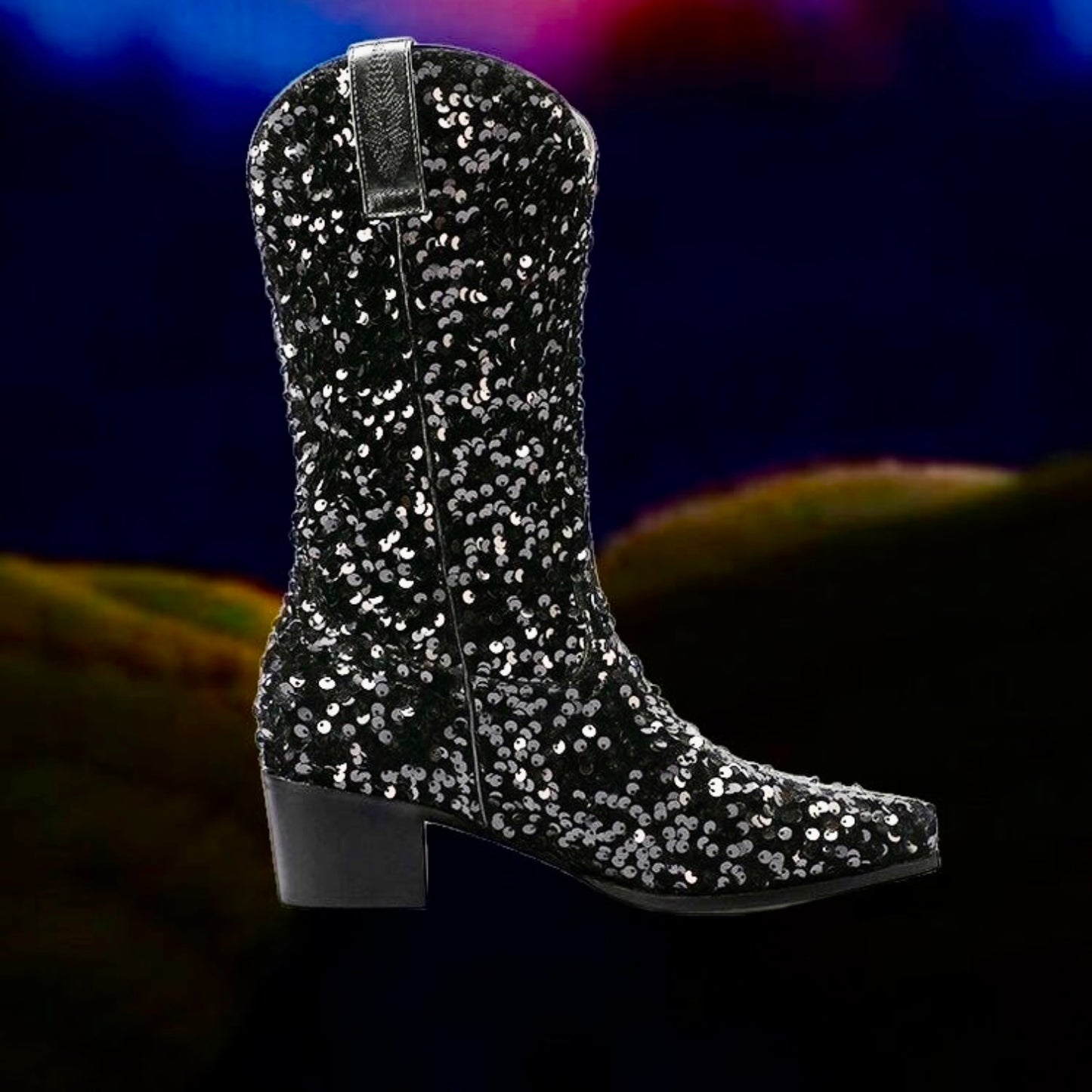 Sequin Women’s Cowboy Boots in 5 Trendy Colours  (Customization)