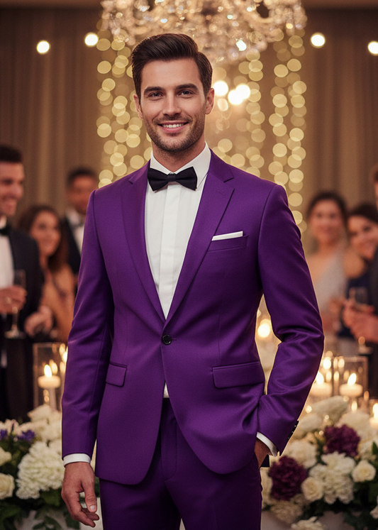 Men's Slim Fit Summer Pant Suits in 9 Colours; 6XL Plus Size