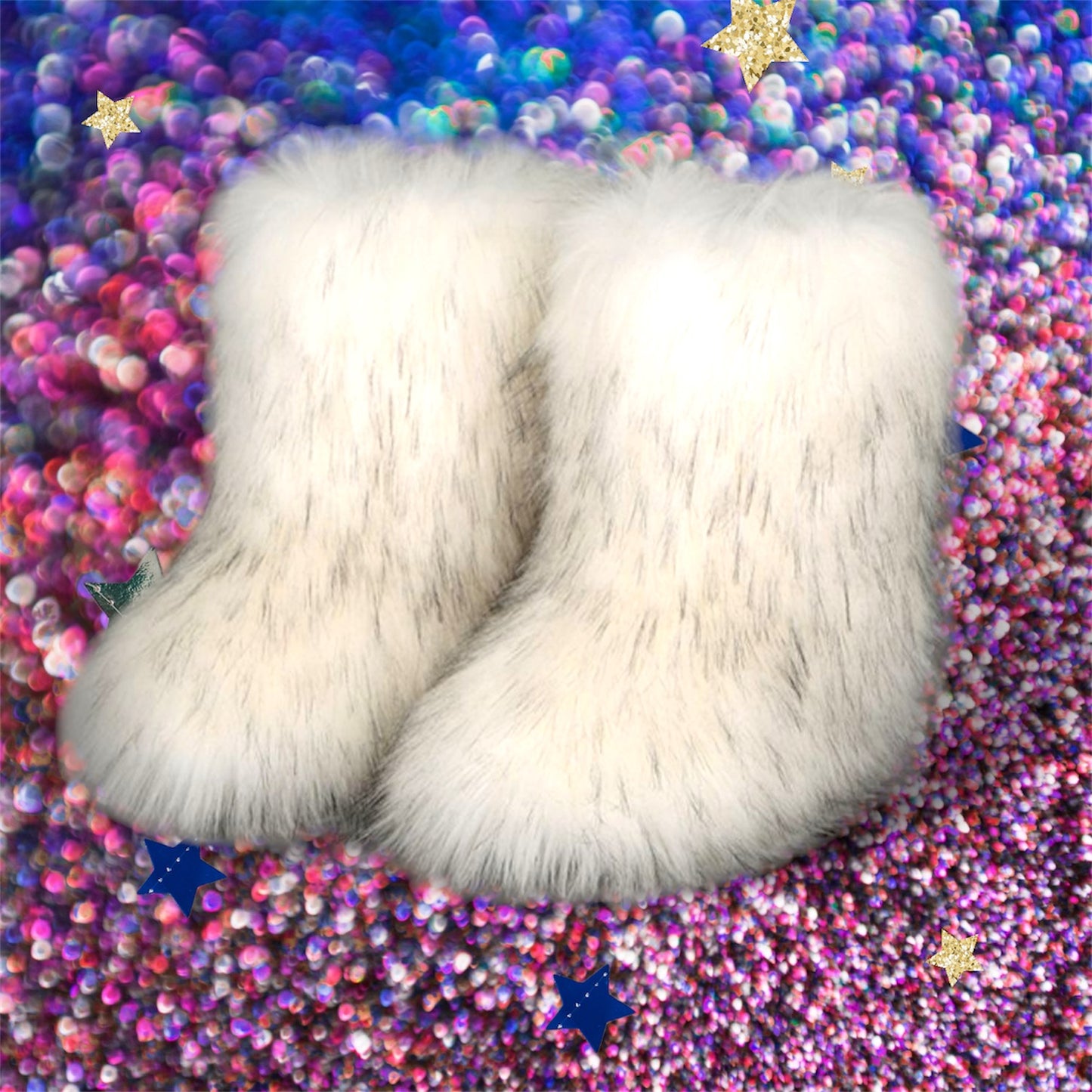 Cozy Fuzzy Platform Boots in 8 Colors