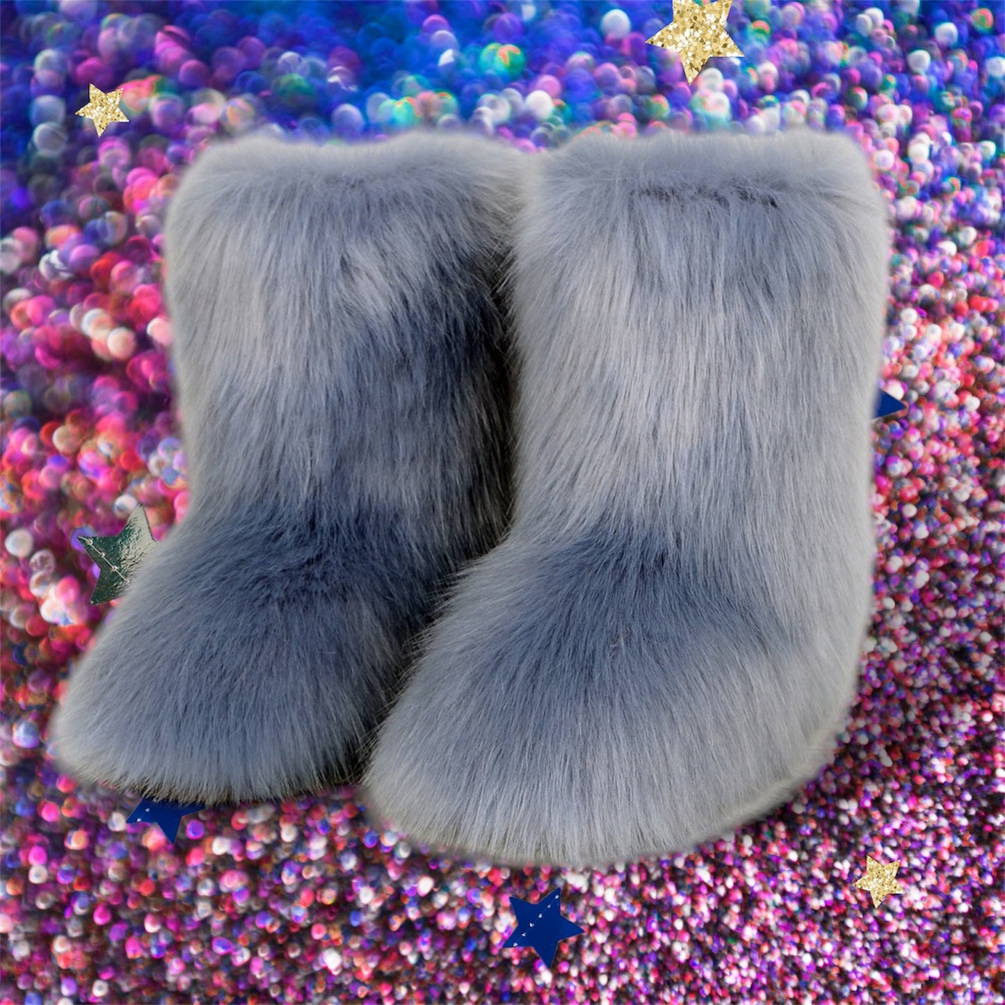 Cozy Fuzzy Platform Boots in 8 Colors