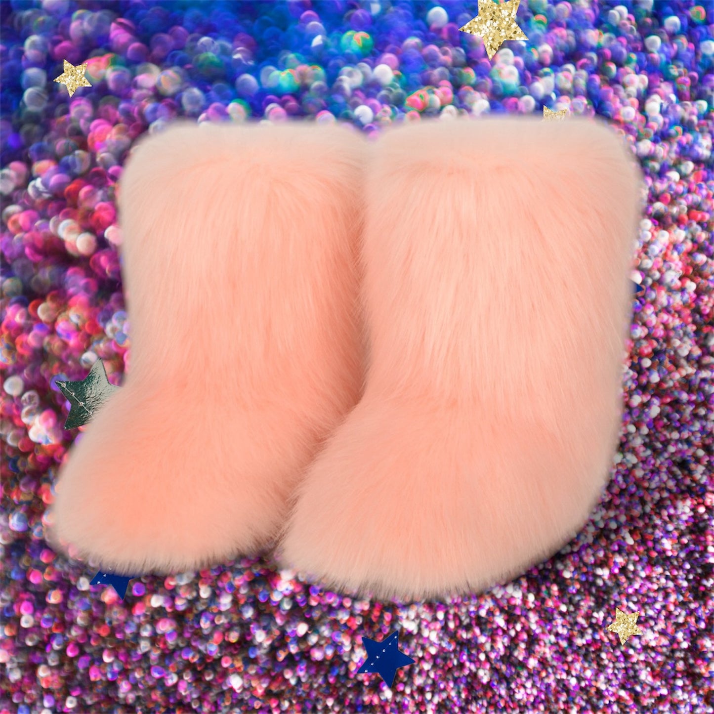 Cozy Fuzzy Platform Boots in 8 Colors