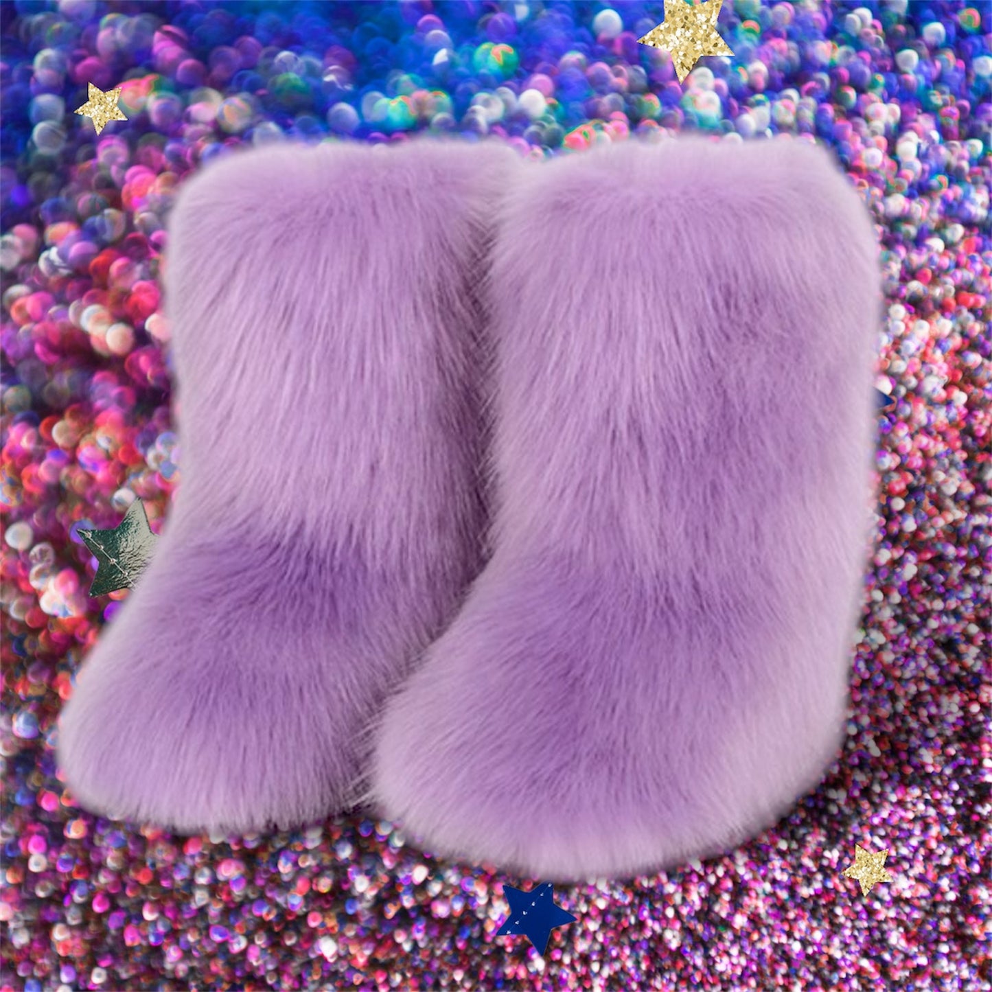 Cozy Fuzzy Platform Boots in 8 Colors