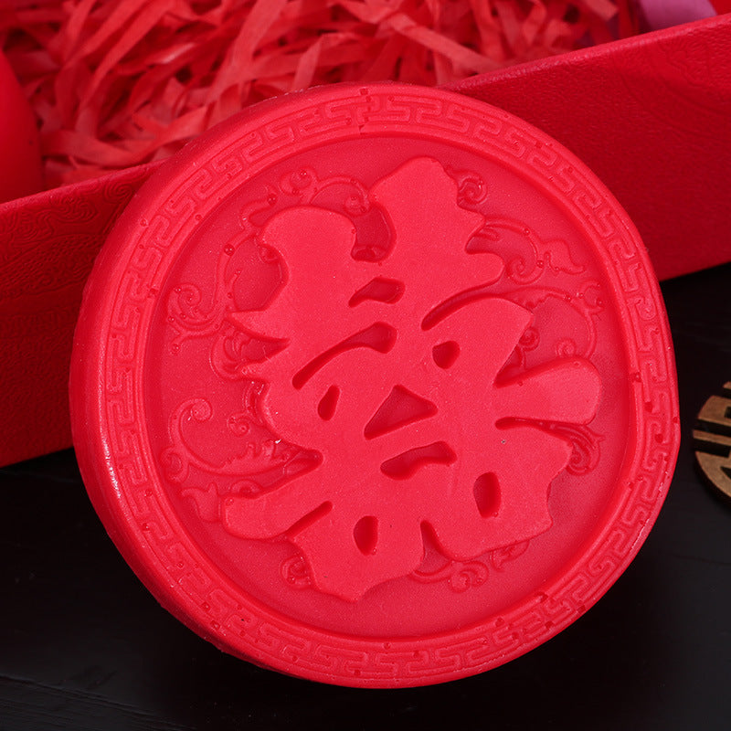 Wedding Soap Wedding Happy Word Handmade Soap New Companion Gift Happy Soap A Pair Of Gift Box Wedding Supplies