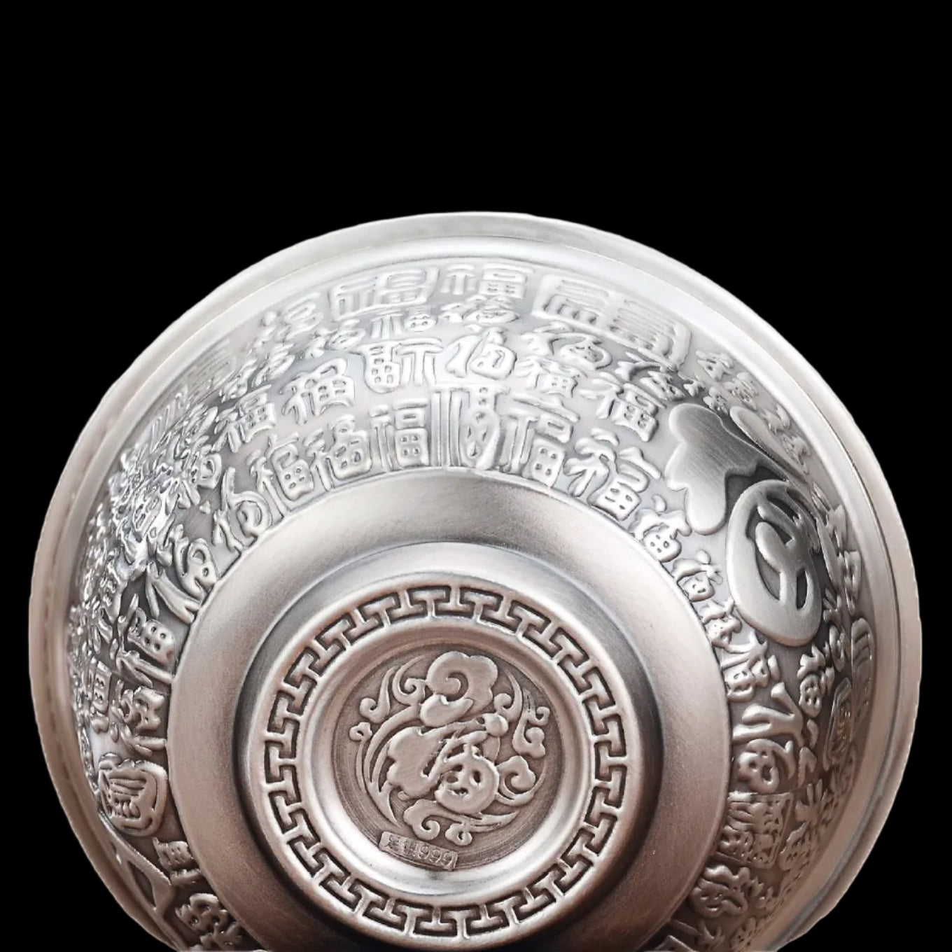 Silver Bowl 999 Sterling Silver Set Genuine Household Baby Snowflake Silver Bowls, Chopsticks, Silver Chopsticks And Spoon Three-Piece Set