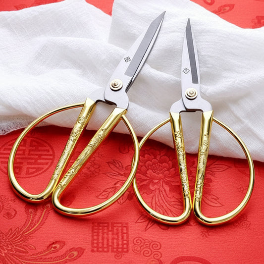 Zhang Xiaoquan Scissors Dragon And Phoenix Alloy Scissors Stainless Steel Household Tailor Thread Scissors Handmade Cross Stitch Paper Cut Scissors