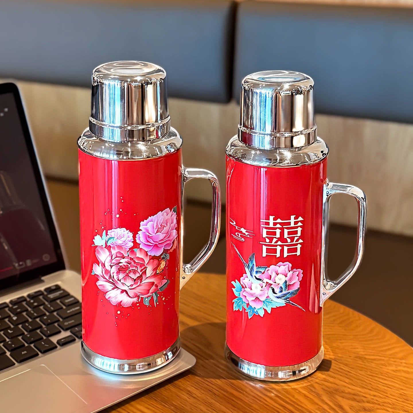 Wedding Gift Thermos Cup, Creative And Ugly, Retro Titanium Cup, High-End Practical Cup, Wedding Couple Cup